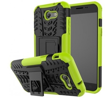 qMust Samsung Galaxy J3 (2017) Rugged Hybrid Hoesje Groen