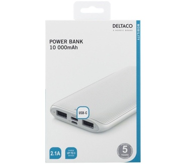 Deltaco PB-1065 Powerbank 10.000mAh Black