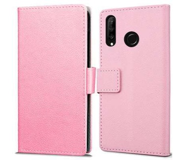qMust Huawei P30 Lite Wallet Hoesje Roze
