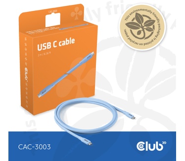 Club 3D USB C cable blue