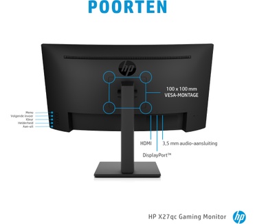 HP X27qc Zwart