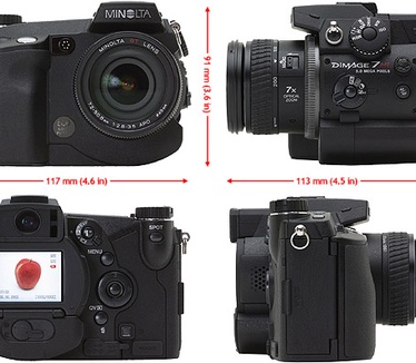 Minolta Dimage 7HI - Alle zijden