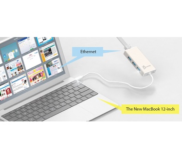 j5create USB Type-C Gigabit Ethernet Hub Multi Adapter (JCH471)
