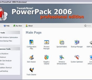TweakNow PowerPack 2006 1.1.8 screenshot (resized)