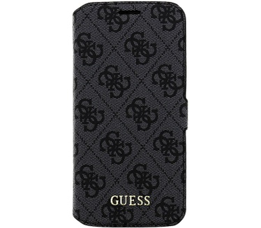 Guess 4G Uptown Book Case voor Samsung Galaxy S7 Edge - Antraciet Grijs