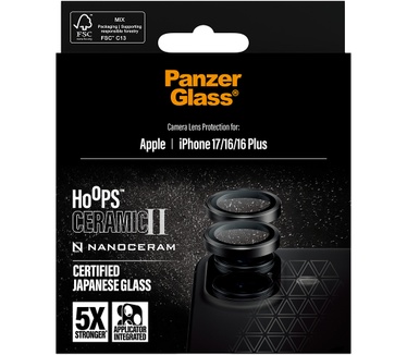 PanzerGlass PanzerGlass® Hoops® Ceramic II Camera Lens Protector iPhone 17 | iPhone 16 | 16 Plus