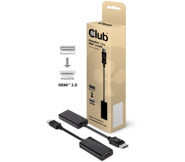 Club 3D DisplayPort 1.2 to HDMI 2.0 UHD Active Adapter