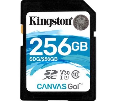 Kingston Canvas Go! SDXC 256GB UHS-I U3 V30