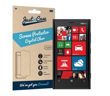 Just in Case Just in Case Screen Protector Nokia Lumia 920 - 3 stuks - Crystal Clear
