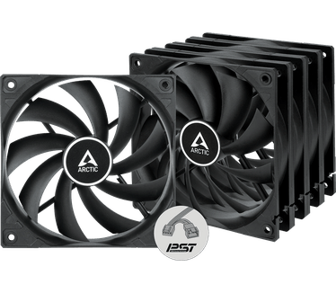 Arctic F12 PWM PST Zwart (5-pack), 120mm