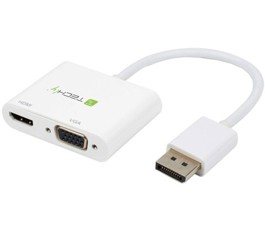 Techly DisplayPort to HDMI/VGA Adapter Wit