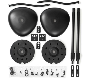 Nedis Speakerbeugel | Universeel | Standaard | 4.5 kg | Hoogte Verstelbaar | ABS / Staal | Zwart