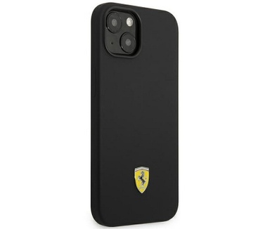 Ferrari Silicone Back Case - Apple iPhone 14 Plus (6.7") - Zwart Zwart