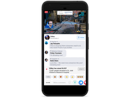 Facebook donaties op een wat ouderwetse telefoon