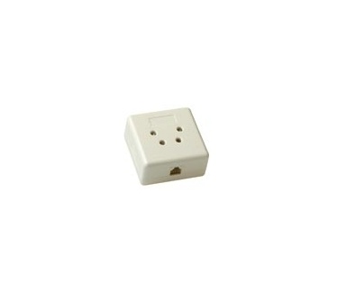 Intronics PTT / RJ-11 Wandcontactdoos Opbouw