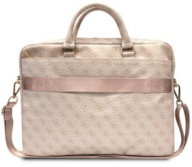 Guess Printed Stripe Laptoptas - o.a. Apple MacBook 15/16" - Roze Roze