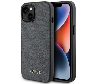 Guess 4G Back Case - Apple iPhone 15 (6.1") - Grijs Grijs