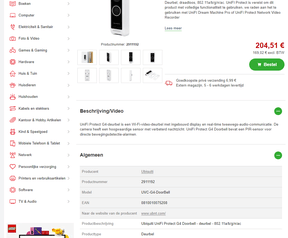 Proshops productpagina Ubiquiti UniFi G4