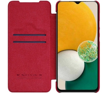 Nillkin Qin PU Leren Book Case Samsung Galaxy A14 (A146) - Rood Rood