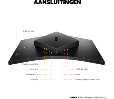 HP Omen 27c Zwart