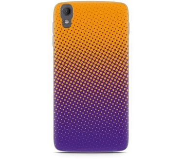 Just in Case BlackBerry DTEK50 Hoesje oranje paarse cirkels