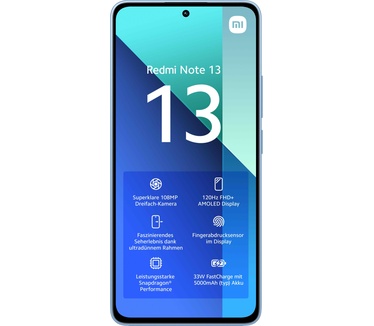 Redmi Note 13 4G, 6GB ram, 128GB opslag Blauw