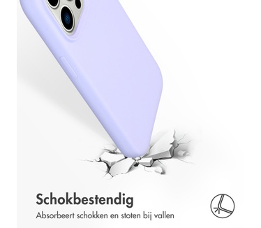 Accezz Liquid Silicone Backcover met MagSafe iPhone 14 Pro - Paars