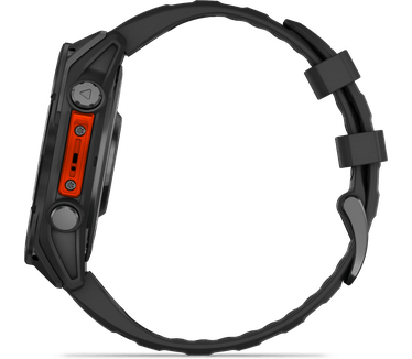 Garmin fēnix 8, 47mm, RVS body, Gorilla Glass, Grijs (Zwart)