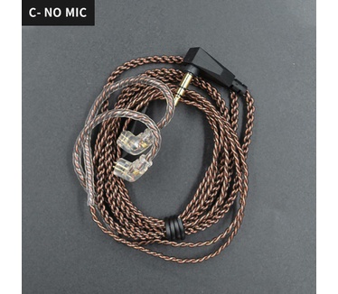 KZ Acoustics KZ – Vervang / upgrade kabel - Bruin - Type C pin