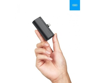 VEGER powerbank 5000 mAh with built-in connector Lightning PD QC3.0 3A 20W PlugOn (W0556P) black