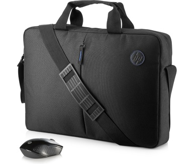 HP Value koffertje en draadloze muis, kit Zwart