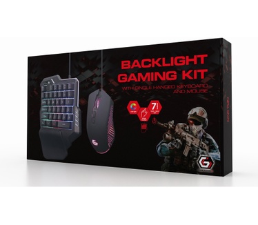 Gembird 2-in-1 backlight USB gaming desktop kit "Ivar Twin"