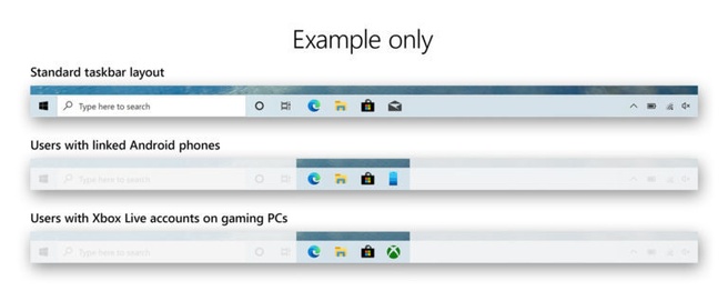 Windows 10 Programmable Taskbar 20H2