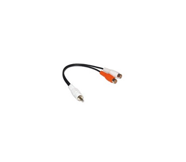 Intronics Audio splitkabel 1x Tulp male - 2x Tulp female