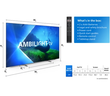 Philips 77OLED808 Zwart