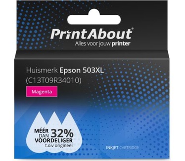 PrintAbout Huismerk Epson 503XL (C13T09R34010) Inktcartridge Magenta Hoge capaciteit