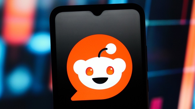 Reddit stock. Bron: Thomas Fuller/SOPA Images/LightRocket via Getty Images