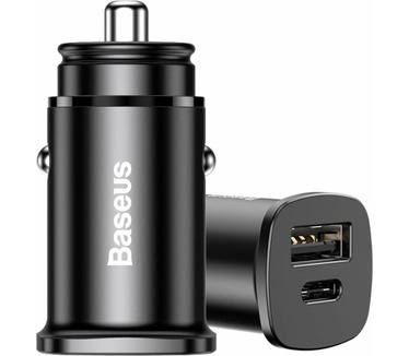 Baseus Car Charger USB-A + USB Type-C QuickCharge 4.0+ (Universeel)