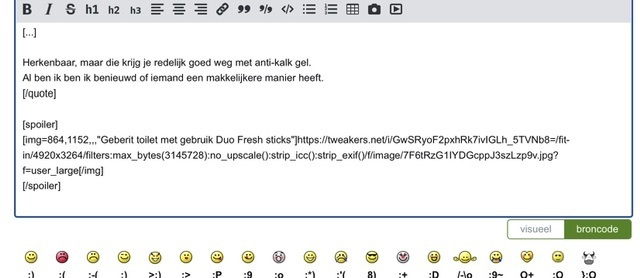 Wysiwyg-editor: probleem cursor plaatsing (broncode weergave)