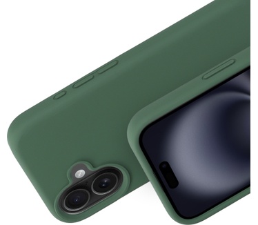 Mobiparts Silicone Cover Apple iPhone 16 Forest Green