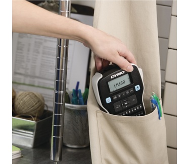 Dymo DYMO LabelManager 160 Labelmaker-startpakket | Handheld Labelprinter | met 3 rollen D1 etiketten QWERTZ-toetsenbord | Ideaal voor kantoor of thuis
