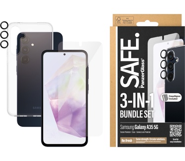 PanzerGlass SAFE. by 3-in-1 Samsung New A34 5G