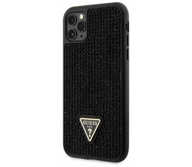Guess Rhinestones Back Case - iPhone 11 Pro Max (6.5") - Zwart Zwart