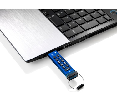 iStorage datAshur Pro USB3 256-bit 16GB Blauw