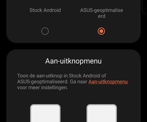 ASUS ROG Phone 8 ProScreenshots UI keuze