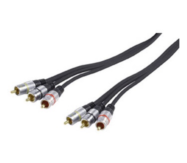 HQ Products 2.5m 3xRCA M/M