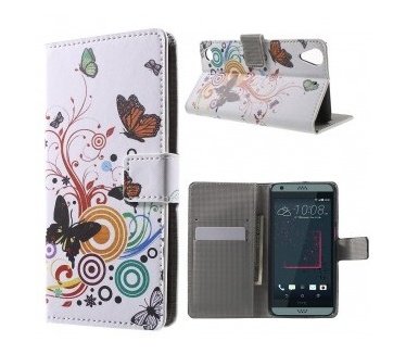 qMust HTC Desire 530 Wallet Case - hoesje met stand - Spring