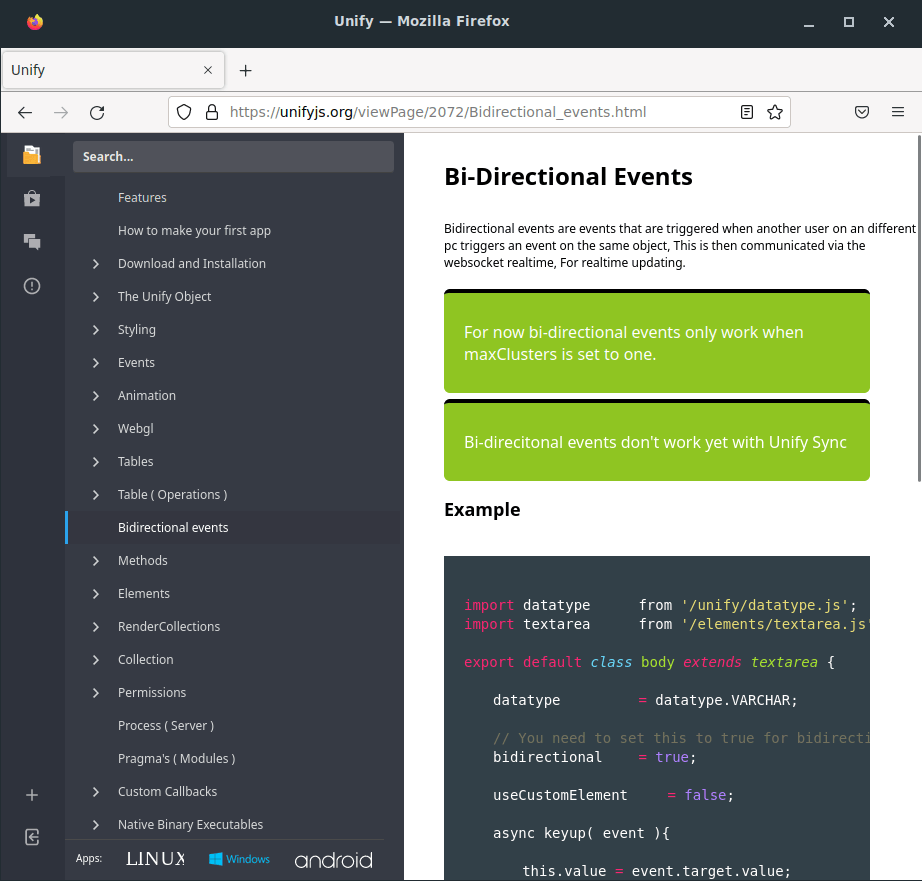 Unify framework - Softwareontwikkeling - GoT