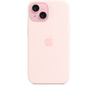 Apple Siliconenhoesje met MagSafe voor iPhone 15 - Lichtroze (iPhone 15) Roze