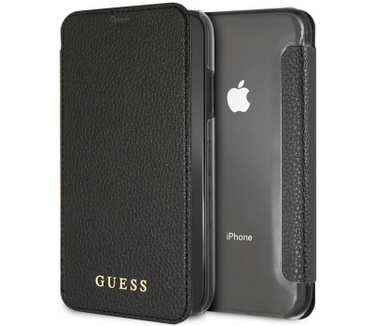 Guess IriDescent Book Case voor Apple iPhone XR (6.1") - Zwart  Zwart